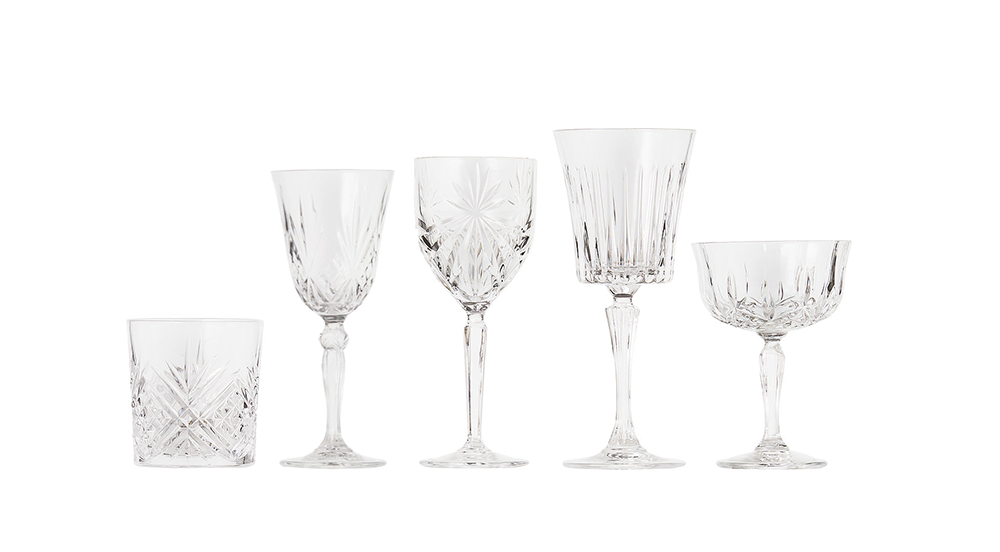 Stort udvalg af krystalglas - Krystalglas vin, vand, drinks og champagne