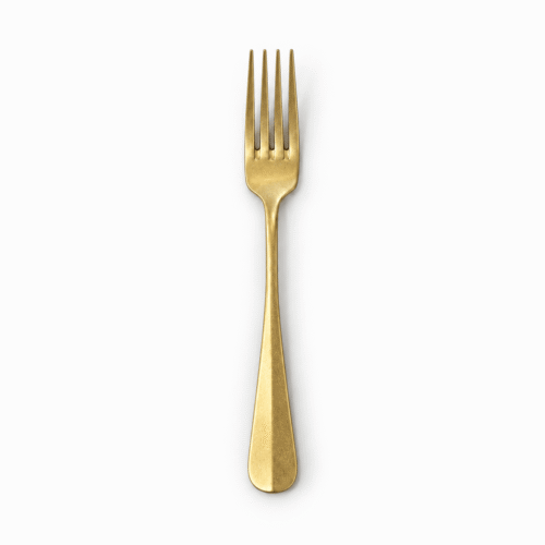 stonewashed middagsgaffel guld