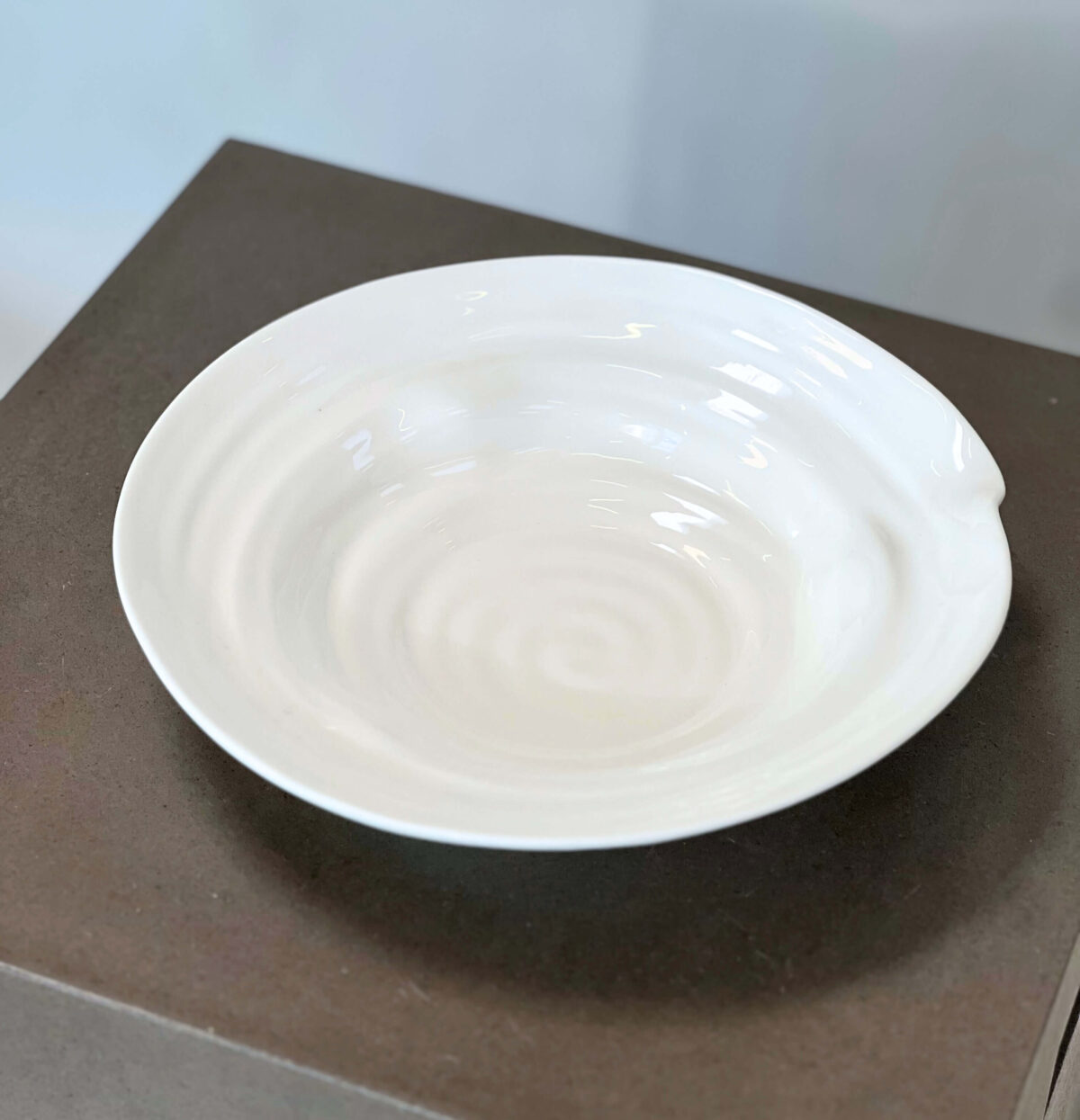 Skål i hvidt porcelæn i smukt design