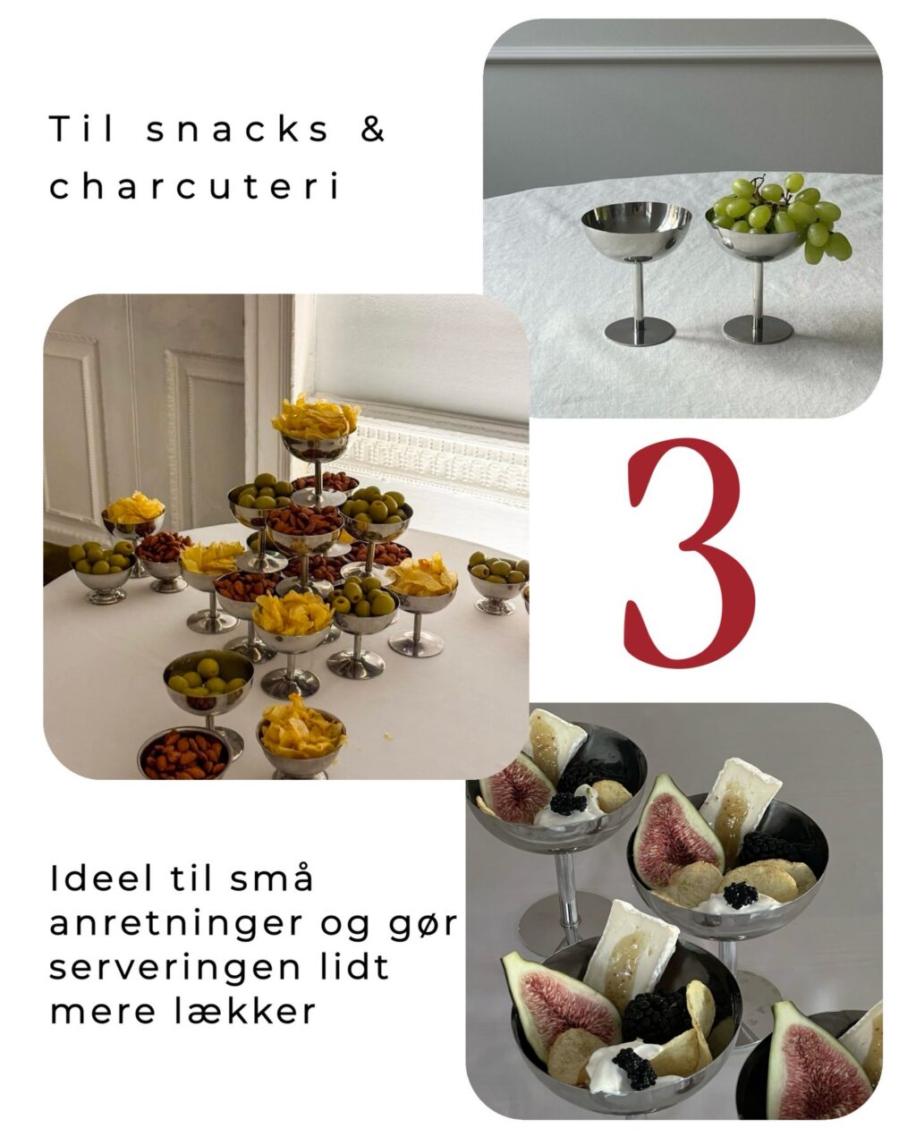 Gør bordet lidt ekstra med vores metal cupé. Du kan booke dem direkte på vores hjemmeside. 🍨✨

<><><><><><><><>
#tablesetting #inspiration #event #serviceudlejning #inspo