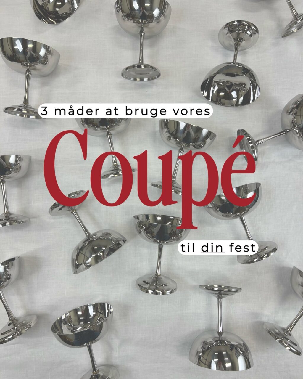 Gør bordet lidt ekstra med vores metal cupé. Du kan booke dem direkte på vores hjemmeside. 🍨✨

<><><><><><><><>
#tablesetting #inspiration #event #serviceudlejning #inspo